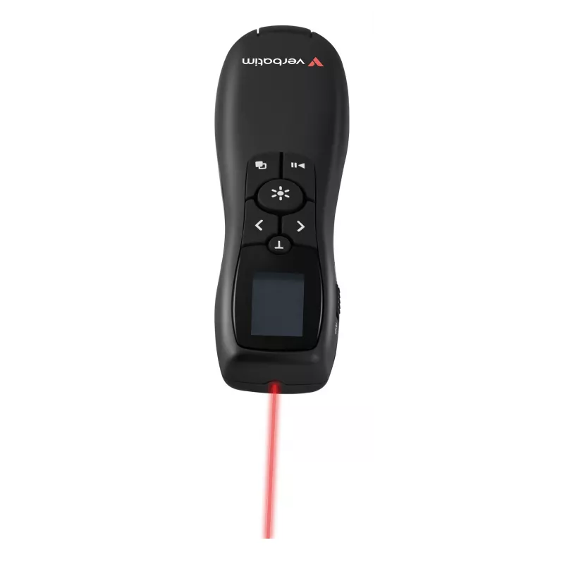 Verbatim Keynote draadloze presenter met lcd-display, RF, USB, 30 m, zwart