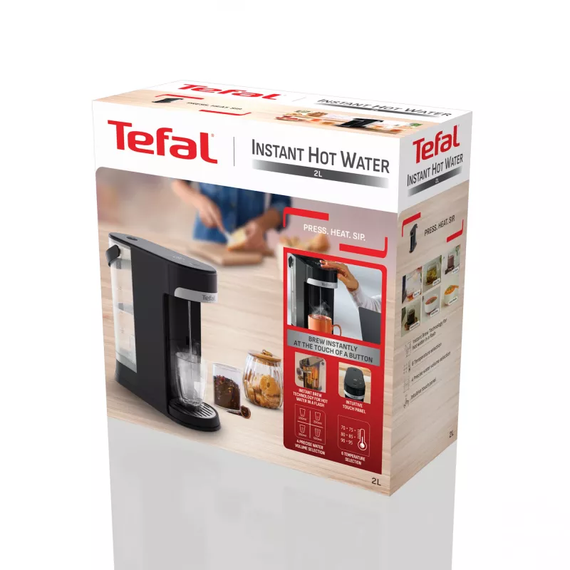 Tefal Instant Hot Water BR3508E0 waterdispenser zwart 2 l