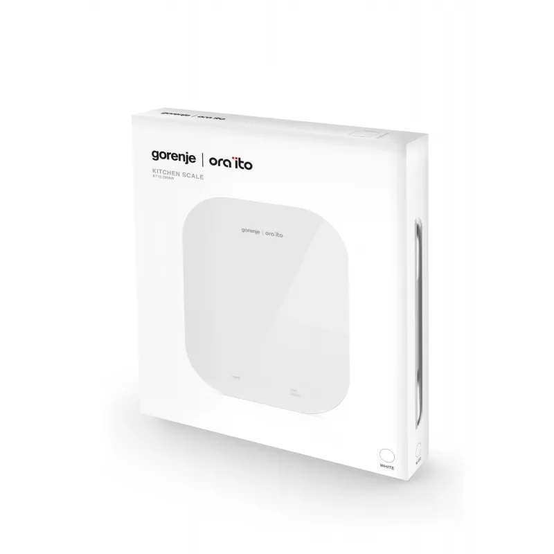 Gorenje KT10ORAW witte tafelkeukenweegschaal rechthoekig elektronisch