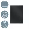 Leitz notebook Solid Hardcover A5 gelinieerd 90 g 80 vel, monochroom, zwart, A5, 80 vel, glanzend, 80 g/m²