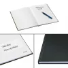 Leitz notebook Solid Hardcover A5 gelinieerd 90 g 80 vel, monochroom, zwart, A5, 80 vel, glanzend, 80 g/m²