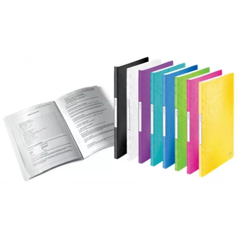 Leitz displayboek WOW PP 20 vakken, geel, polyvinylchloride (PVC), 20 vakken, A4, 231 mm, 13 mm