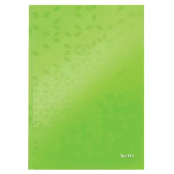 Leitz notitieboek WOW A4 gelinieerd met hardcover 90g/80 vel, dessin, groen, A4, 80 vel, 80 g/m², gelinieerd papier