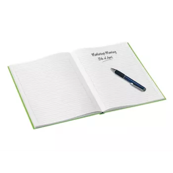Leitz notitieboek WOW A4 gelinieerd met hardcover 90g/80 vel, dessin, groen, A4, 80 vel, 80 g/m², gelinieerd papier