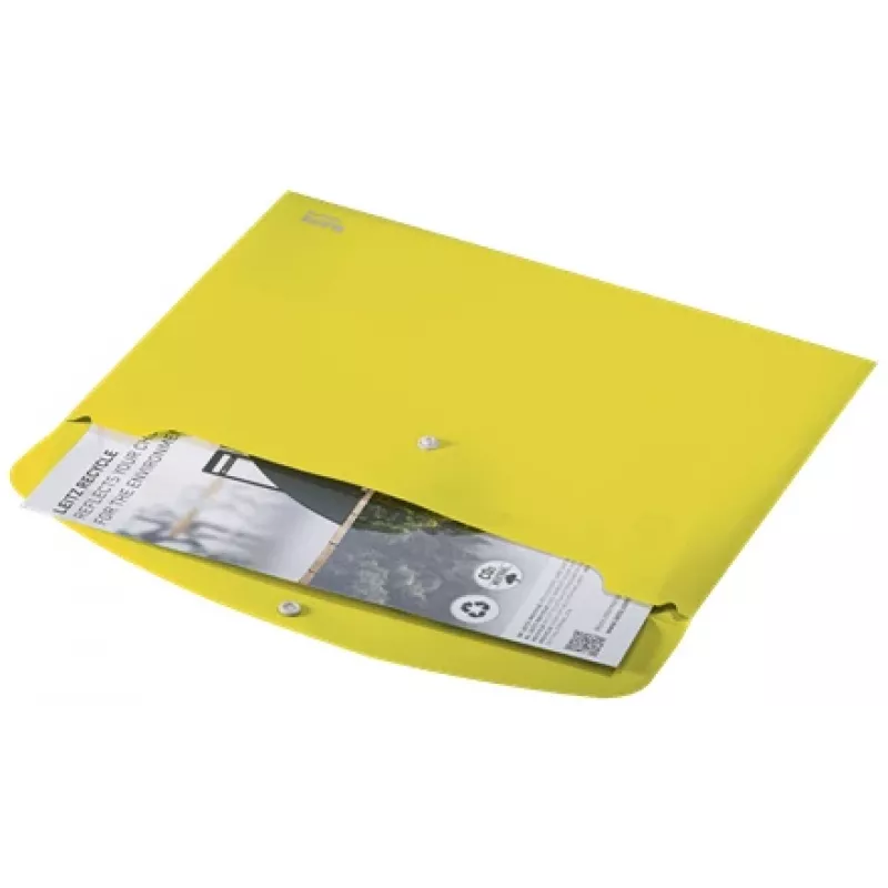 Leitz Recycle documentenmap, hoesmap, A4, polypropyleen (PP), geel, liggend, 60 vel