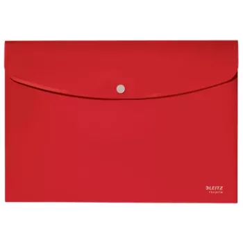 Leitz Recycle documentenmap, omslagmap, A4, polypropyleen (PP), rood, liggend, 60 vel