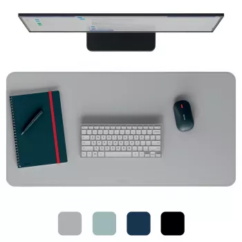 Leitz Large Desk Mat, grijs, polyvinylchloride (PVC), 400 mm, 800 mm, 2 mm, 350 g