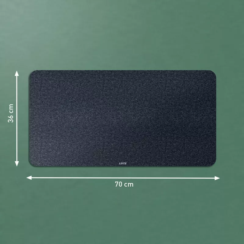 Leitz Large Felt Desk Mat, donkergrijs, vilt, 360 mm, 700 mm, 3 mm, 400 g