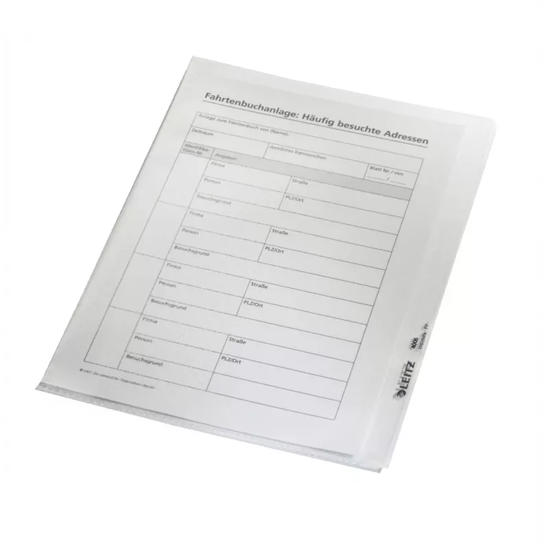 Leitz 41050000 map PVC transparant A5