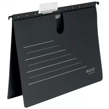 Leitz Alpha® Recycle kartonnen hangmap, A4, zwart, karton, 348 mm, 2 mm, 270 mm