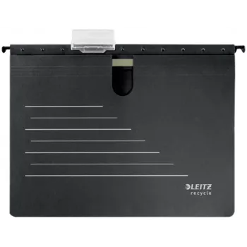 Leitz Alpha® Recycle kartonnen hangmap, A4, zwart, karton, 348 mm, 2 mm, 270 mm