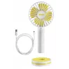 Unold Breezy 86610 handventilator, wit/geel