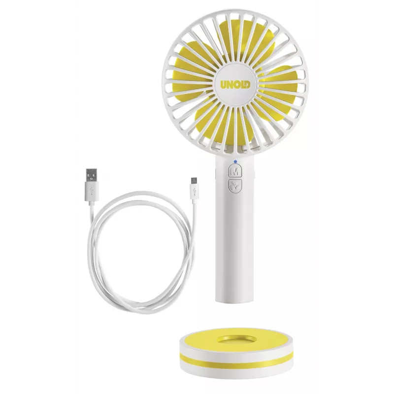 Unold Breezy 86610 handventilator, wit/geel