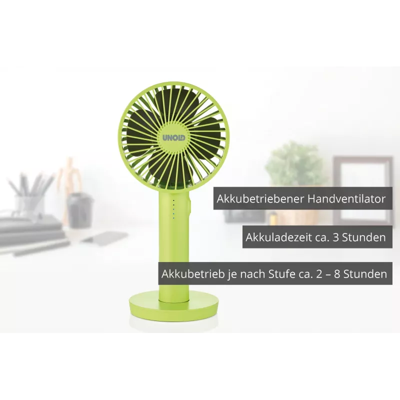 Unold Breezy II groen 10 cm handventilator
