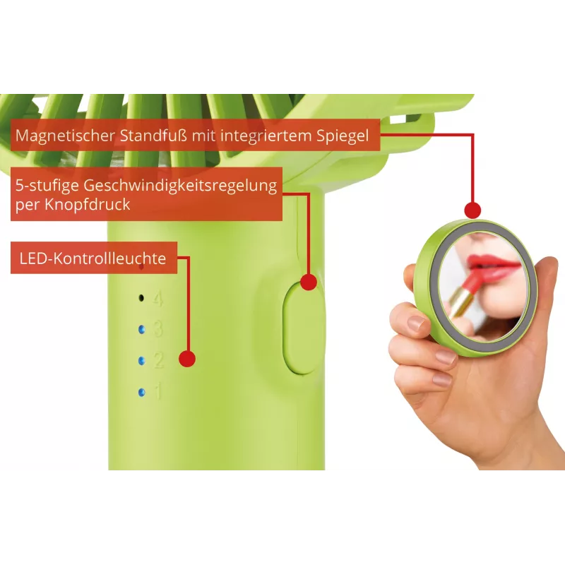 Unold Breezy II groen 10 cm handventilator