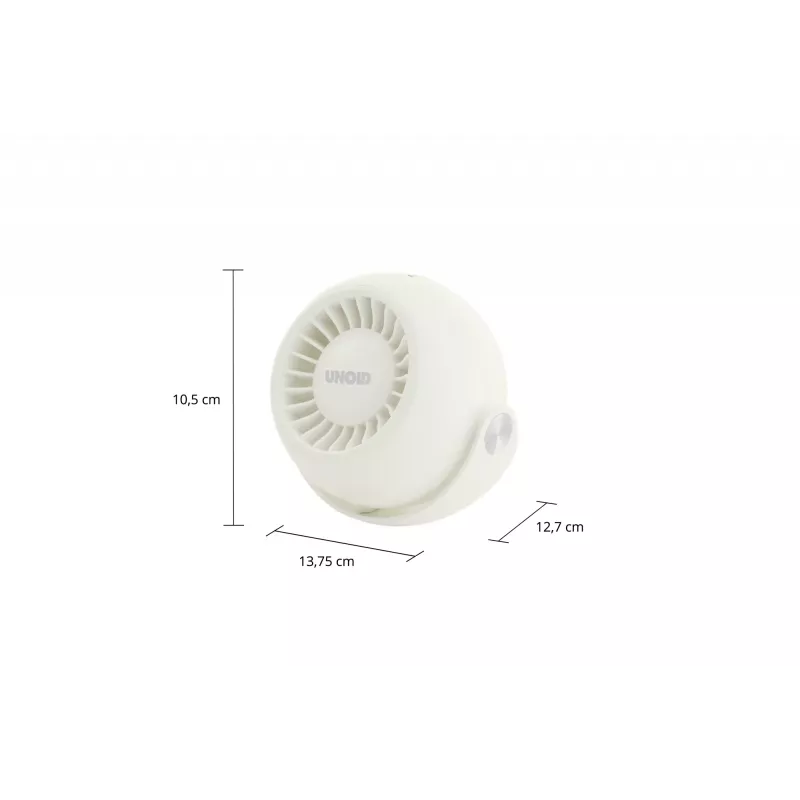 Unold Breezy Bowl 86670 compacte persoonlijke ventilator, crème