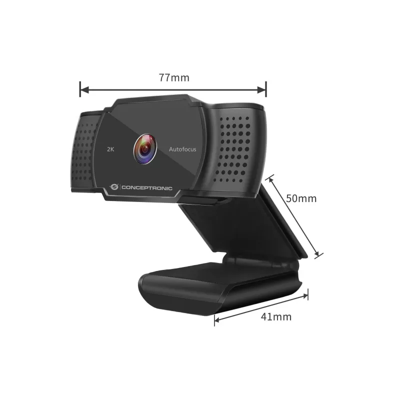 Conceptronic AMDIS 2K Super HD autofocus-webcam met microfoon