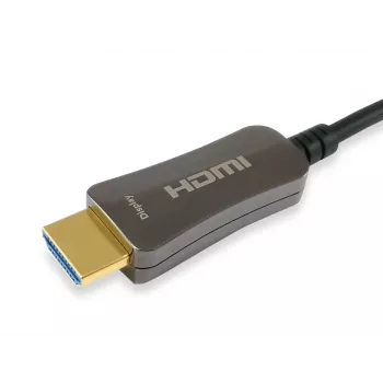 Equip HDMI 2.0 actieve optische kabel, M/M, 70m, 70 m, HDMI Type-A (standaard), HDMI Type-A (standaard), 3D, 18 Gbit/s, zwart