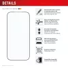 Displayschermfolie e.v.i. Displex Premium voor iPhone 17 Pro Max met Mount Master (kras- en vuilafstotend, transparant/zwart)