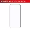 Displayschermfolie e.v.i. Displex Premium voor iPhone 17 Pro Max met Mount Master (kras- en vuilafstotend, transparant/zwart)