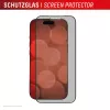 Displex privacy displayschermfolie (10H) voor Apple iPhone 17 — gehard glas, kijkhoekfilter, krasvast, stootvast