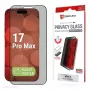 Privacy displayschermglas van gehard glas e.v.i. Displex (10H) voor Apple iPhone 17 Pro Max, kijkhoekfilter