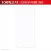 Beeldschermbescherming en hoes e.v.i. Displex voor Apple iPhone 17, gehard glas, transparant, droge toepassing, krasvast