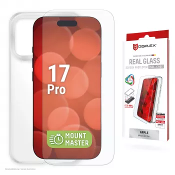 Beeldschermbescherming + hoes e.v.i. voor Apple iPhone 17 Pro – gehard glas, transparant, kras- en stootvast