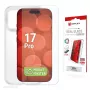 Beeldschermbescherming + hoes e.v.i. voor Apple iPhone 17 Pro – gehard glas, transparant, kras- en stootvast