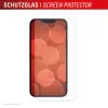 Beeldschermbeschermfolie en hoes e.v.i. Displex voor Apple iPhone 16e/17e, gehard glas, transparant, krasvast