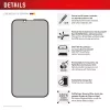 Privacy gehardglas beeldschermbescherming e.v.i. Displex (10H) voor Apple iPhone 16e/17e met privacyfilter, stoot- en krasvast