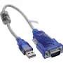 InLine 33304X USB-naar-serieel adapterkabel met ferriet, USB-A naar 9-polige Sub-D stekker