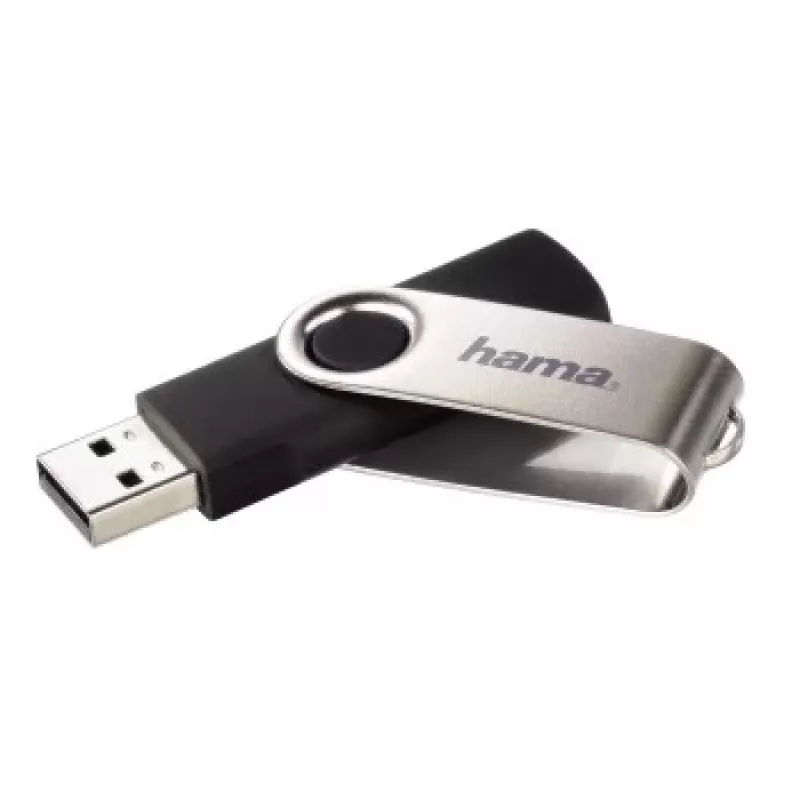 Hama Rotate USB 2.0 32 GB USB-flashstation USB Type-A zwart