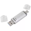 Hama C-Laeta USB-geheugenstick 64 GB USB Type-A / USB Type-C 3.2 Gen 1 (3.1 Gen 1) zilver