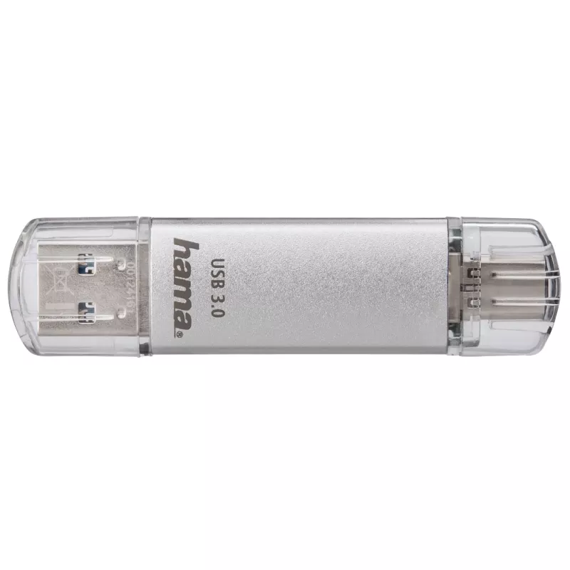 Hama C-Laeta USB-geheugenstick 64 GB USB Type-A / USB Type-C 3.2 Gen 1 (3.1 Gen 1) zilver
