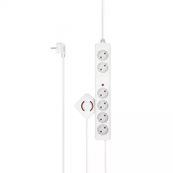 Hama 00223141 slimme stekkerdoos 6 AC stopcontacten 3 m