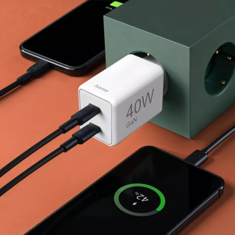 Hama 00125146 mobiele oplader universeel wit AC snelladen binnen