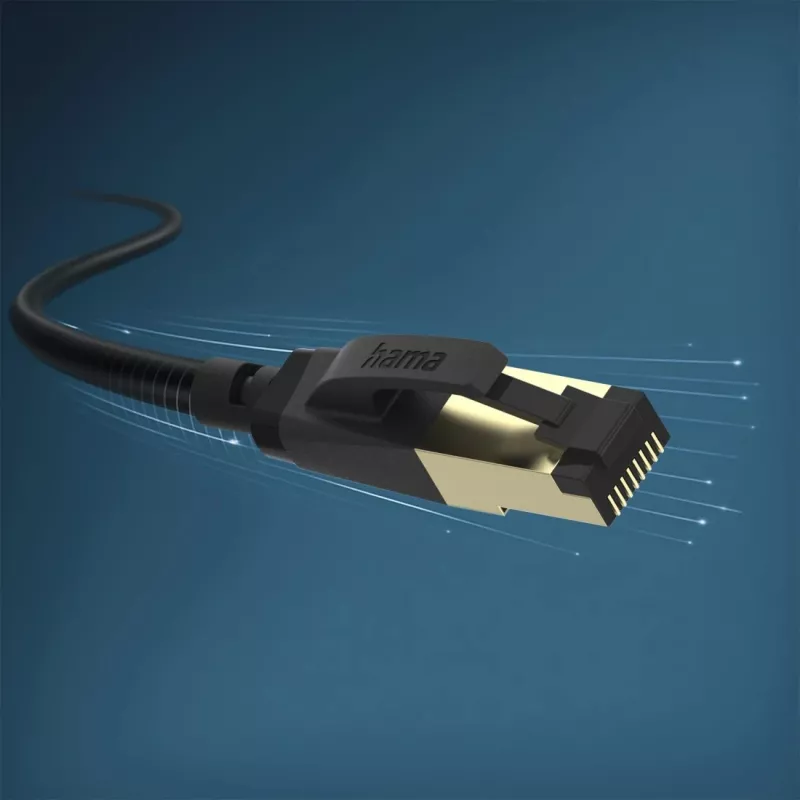 Hama 00202002 netwerkkabel zwart 3 m Cat8 S/FTP (S-STP)