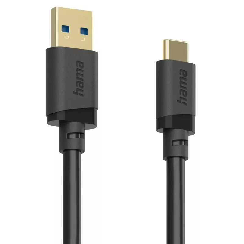 Hama 00202006 USB-kabel USB 3.2 Gen 1 (3.1 Gen 1) 1,5 m USB A USB C 5 Gbit/s zwart