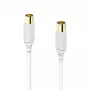 Hama 00202026 coaxkabel 10 m wit