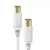 Hama 00202026 coaxkabel 10 m wit