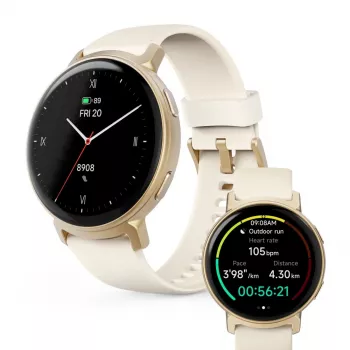 Hama Arion 3,35 cm (1,32 inch) AMOLED 43 mm digitaal 466 x 466 pixels touchscreen goud GPS (satelliet)
