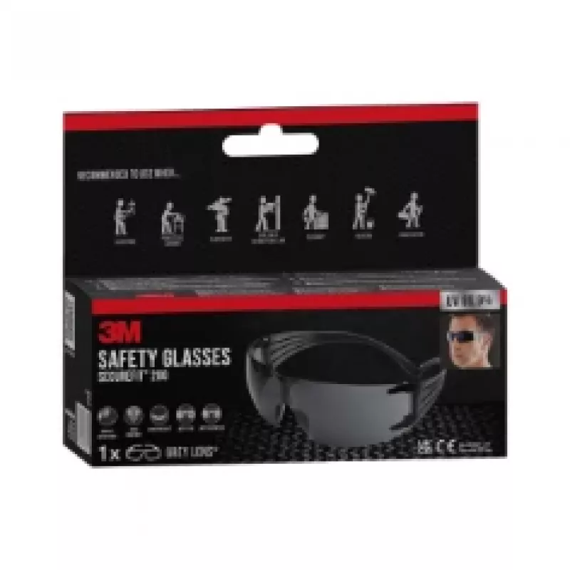 3M SecureFit veiligheidsbril 200, grijs glas