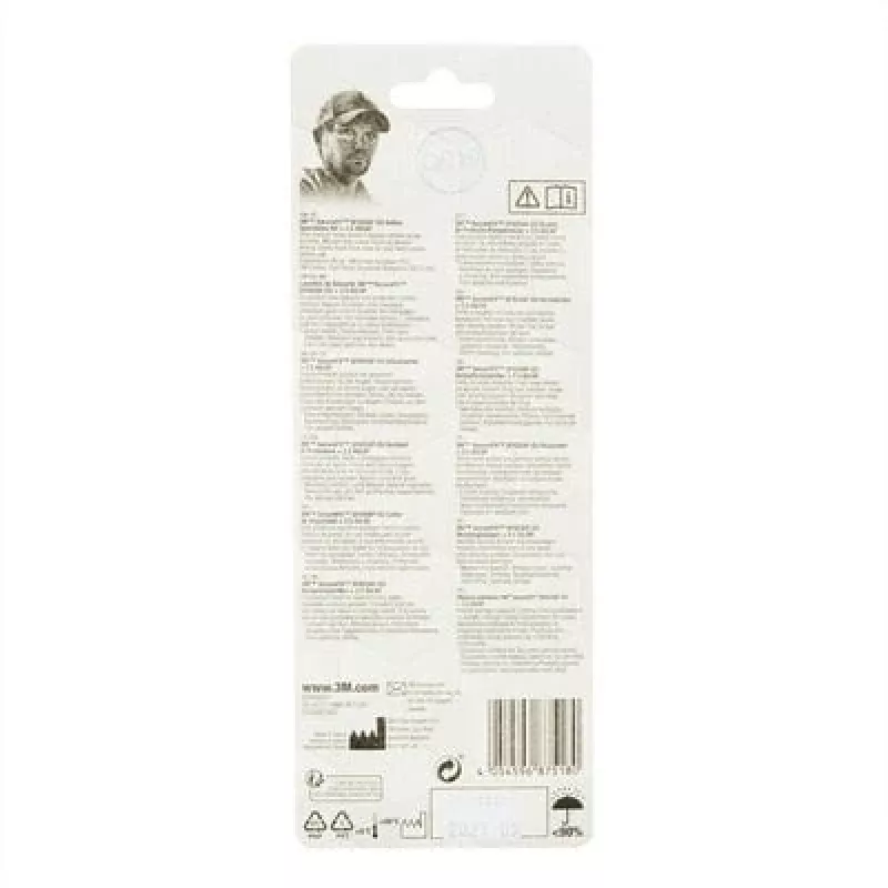 3M SF425C1 veiligheidsbril kunststof zwart, groen