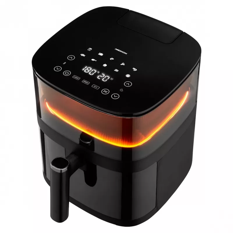 MEDION LIFE X10 XL Single 5 L 1500 W heteluchtfriteuse zwart