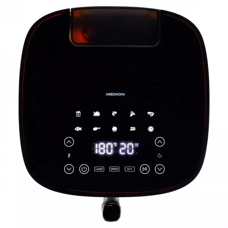 MEDION LIFE X10 XL Single 5 L 1500 W heteluchtfriteuse zwart