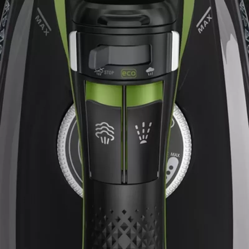 Rowenta DW6330 Eco Intelligence Dry & Steam strijkijzer Microsteam 400 HD zoolplaat 2500 W zwart, groen