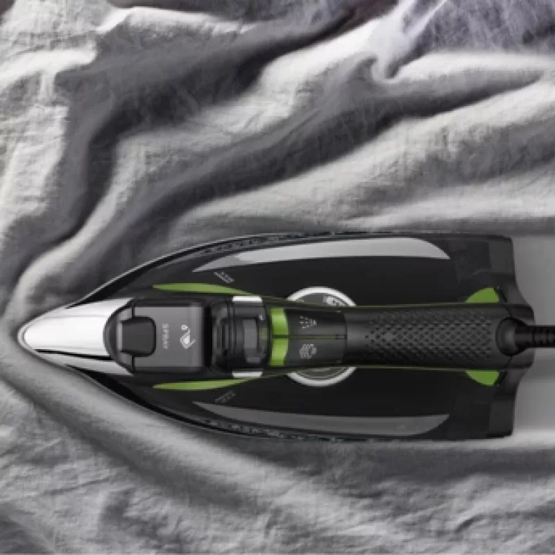 Rowenta DW6330 Eco Intelligence Dry & Steam strijkijzer Microsteam 400 HD zoolplaat 2500 W zwart, groen