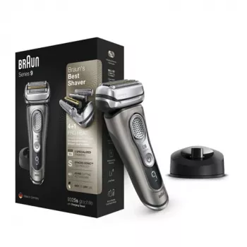 Braun Series 9 9325s elektrische scheerapparaat van de nieuwste generatie, laadstation, stoffen etui, grafiet