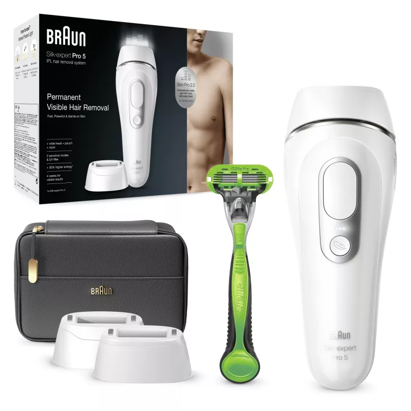 Braun Silk-expert Pro Silk·expert Pro 5 PL5145 intense pulsed light (IPL) zilver, wit